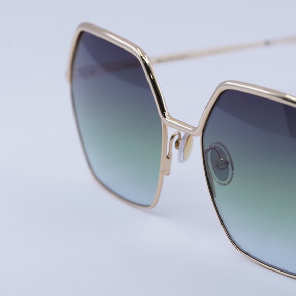 🕶️New Isabel Marant IM 0119/S 0000 IB Sunglasses - Gold Frame, Green Lenses - Picture 5 of 11
